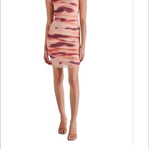 Steve Madden Vibrant Striped Mini Dress Women's Tamika Bodycon Mini Dress